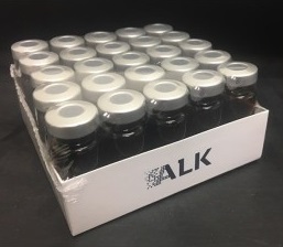 Sealed 10ml amber sterile vials by ALK