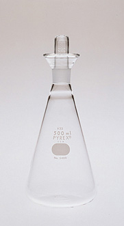 Side Necks Angled Kimble Chase KIMAX 606020-1824 Borosilicate Glass Three-Neck Round Bottom Distilling Flask 2000 ml Capacity