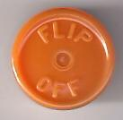 rusty orange flip off vial seals