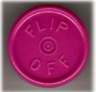 West Magenta 20mm Flip Off Vial Seal