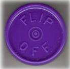 20mm West Flip Off Vial Cap Seals Purple