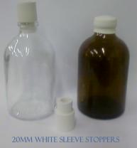 20mm white sleeve stoppers