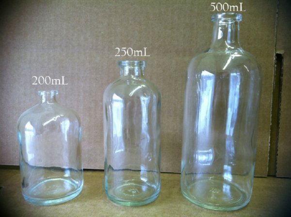 250mL serum vial and 500mL serum vials