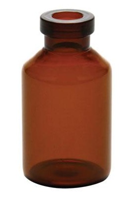 5mL amber serum vial 13mm crimp neck