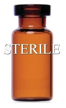 iso 2R amber open sterile vials